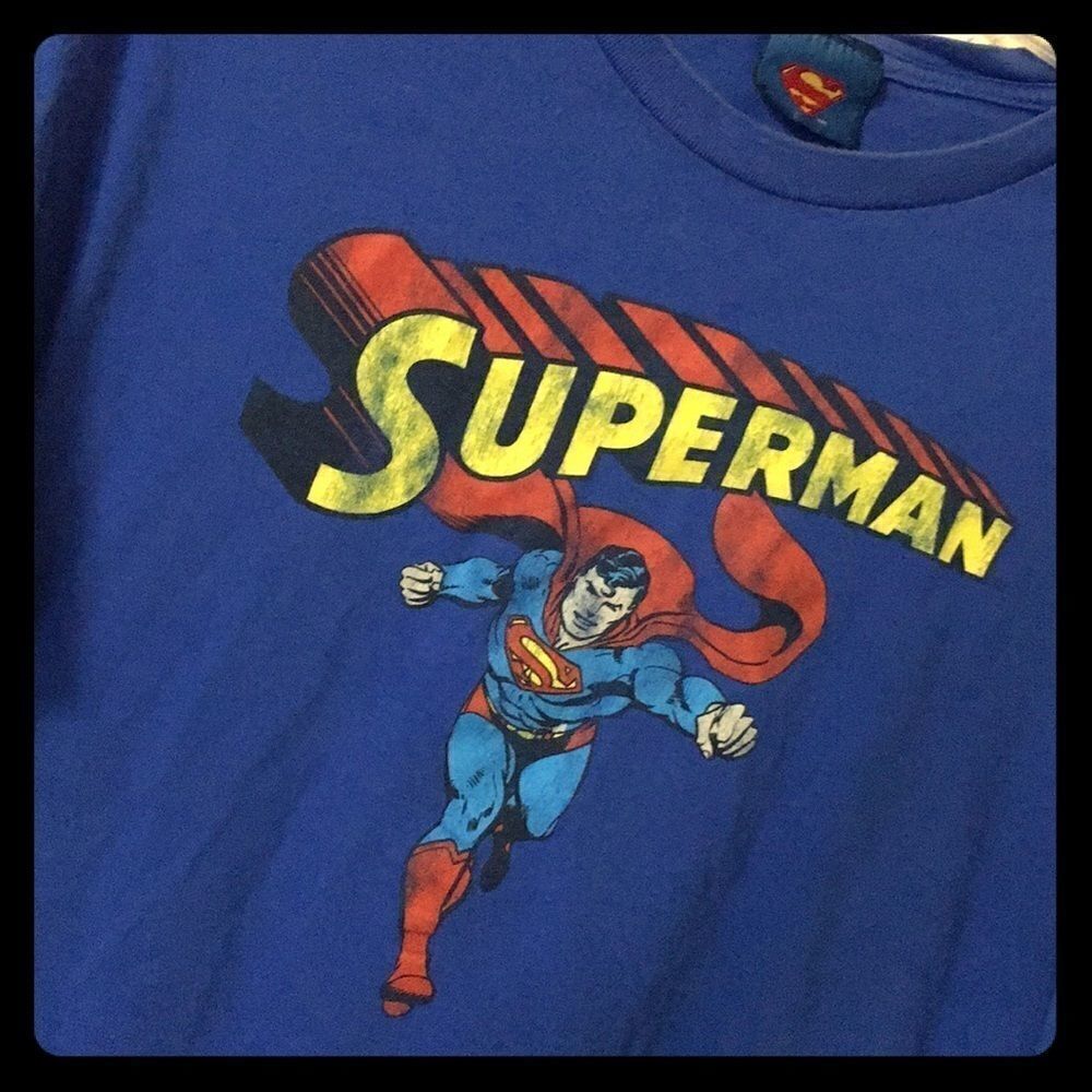 Vintage Velvet Tag Superman Tee XL